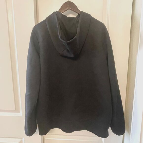 Reebok Men's Softshell Black Coat Athletic Full Zip Hoodie Jacket Size L - Picture 3 of 10